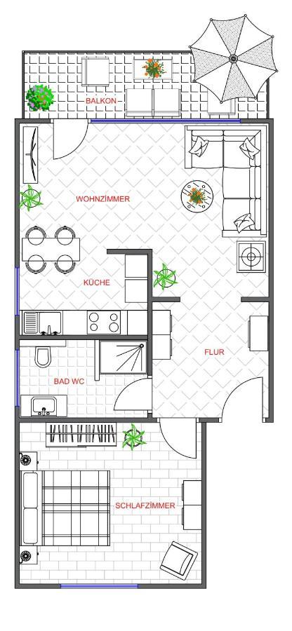 Traumhafte Kurstadt Apartment Moderne 2Zkb Balkon Pkw Stellplatz 바트나우헴 외부 사진